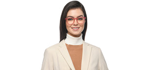 Pink Wayfarer Full Rim Unisex Eyeglasses by Lenskart Hustlr-216712
