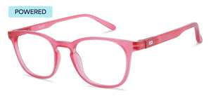 Pink Wayfarer Full Rim Unisex Eyeglasses by Lenskart Hustlr-216712