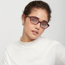Load image into Gallery viewer, Purple Rectangle Full Rim Women Eyeglasses by Fossil-148810