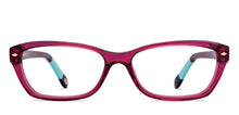 Load image into Gallery viewer, Purple Rectangle Full Rim Women Eyeglasses by Fossil-148810