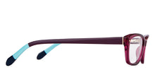 Load image into Gallery viewer, Purple Rectangle Full Rim Women Eyeglasses by Fossil-148810