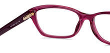 Load image into Gallery viewer, Purple Rectangle Full Rim Women Eyeglasses by Fossil-148810