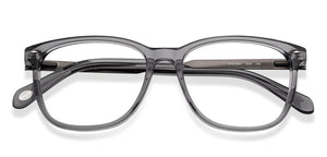 Grey Rectangle Full Rim Men Eyeglasses by Fossil-148833