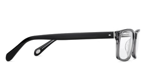 Grey Rectangle Full Rim Men Eyeglasses by Fossil-148835