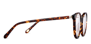 Tortoise Round Full Rim Women Eyeglasses by Fossil-148839