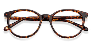 Tortoise Round Full Rim Women Eyeglasses by Fossil-148839