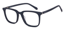 Load image into Gallery viewer, Blue Rectangle Full Rim Men Eyeglasses by Fossil-148807