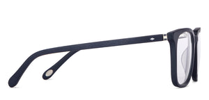 Blue Rectangle Full Rim Men Eyeglasses by Fossil-148807