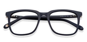 Blue Rectangle Full Rim Men Eyeglasses by Fossil-148807