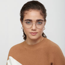 Load image into Gallery viewer, Gold Cat Eye Full Rim Women Eyeglasses by Fossil-148851