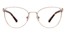 Load image into Gallery viewer, Gold Cat Eye Full Rim Women Eyeglasses by Fossil-148851