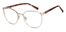 Load image into Gallery viewer, Gold Cat Eye Full Rim Women Eyeglasses by Fossil-148851