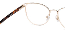 Load image into Gallery viewer, Gold Cat Eye Full Rim Women Eyeglasses by Fossil-148851