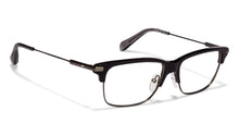 Load image into Gallery viewer, Black Rectangle Full Rim Unisex Eyeglasses by Fossil-115752