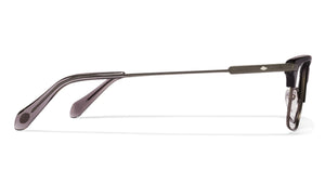 Black Rectangle Full Rim Unisex Eyeglasses by Fossil-115752