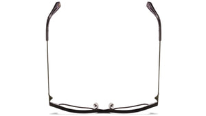Black Rectangle Full Rim Unisex Eyeglasses by Fossil-115752