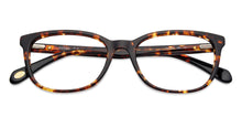 Load image into Gallery viewer, Brown Rectangle Full Rim Unisex Eyeglasses by Fossil-137206