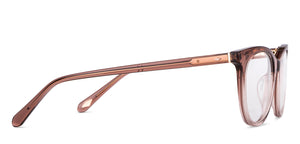 Brown Cat Eye Full Rim Women Eyeglasses by Fossil-150147