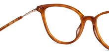 Load image into Gallery viewer, Brown Cat Eye Full Rim Women Eyeglasses by Fossil-150141