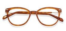 Load image into Gallery viewer, Brown Cat Eye Full Rim Women Eyeglasses by Fossil-150141