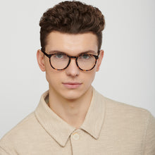 Load image into Gallery viewer, Tortoise Round Full Rim Men Eyeglasses by Fossil-150136