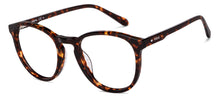 Load image into Gallery viewer, Tortoise Round Full Rim Men Eyeglasses by Fossil-150136