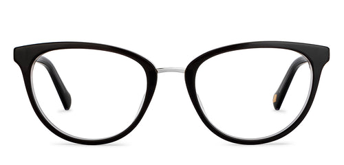 Black Round Full Rim Women Eyeglasses by Fossil-200862