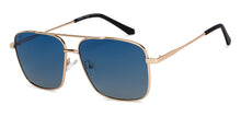 Load image into Gallery viewer, Gold Square Full Rim Unisex Sunglasses by Vincent Chase Polarized-200397