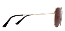 Load image into Gallery viewer, Gold Aviator Full Rim Unisex Sunglasses by Vincent Chase Polarized-200374