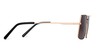 Gold Square Full Rim Unisex Sunglasses by Vincent Chase Polarized-200405