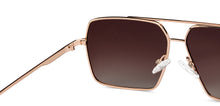 Load image into Gallery viewer, Gold Square Full Rim Unisex Sunglasses by Vincent Chase Polarized-200405