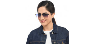 Gold Clubmaster Full Rim Unisex Sunglasses by Vincent Chase Polarized-209298