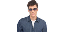 Load image into Gallery viewer, Gold Clubmaster Full Rim Unisex Sunglasses by Vincent Chase Polarized-209298