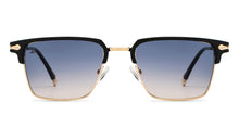 Load image into Gallery viewer, Gold Clubmaster Full Rim Unisex Sunglasses by Vincent Chase Polarized-209298