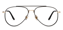 Load image into Gallery viewer, Black Aviator Full Rim Unisex Eyeglasses by John Jacobs-201392