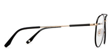 Load image into Gallery viewer, Black Aviator Full Rim Unisex Eyeglasses by John Jacobs-201392