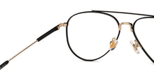 Load image into Gallery viewer, Black Aviator Full Rim Unisex Eyeglasses by John Jacobs-201392