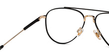 Load image into Gallery viewer, Black Aviator Full Rim Unisex Eyeglasses by John Jacobs-201394