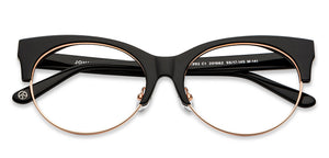 Black Cat Eye Full Rim Women Eyeglasses by John Jacobs-201662