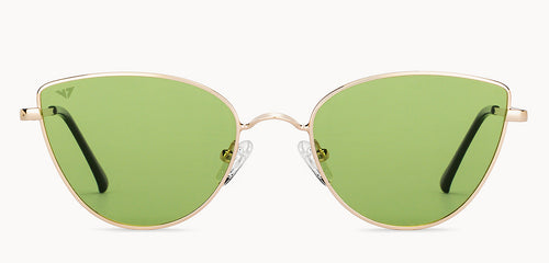Gold Cat Eye Full Rim Women Sunglasses by Vincent Chase Polarized-200479