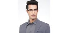Load image into Gallery viewer, Gold Black Club Master Full Rim Unisex Eyeglasses by John Jacobs-205964