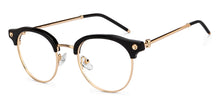Load image into Gallery viewer, Gold Black Club Master Full Rim Unisex Eyeglasses by John Jacobs-205964