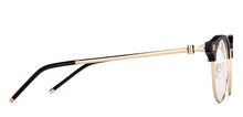 Load image into Gallery viewer, Gold Black Club Master Full Rim Unisex Eyeglasses by John Jacobs-205964