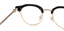 Load image into Gallery viewer, Gold Black Club Master Full Rim Unisex Eyeglasses by John Jacobs-205964