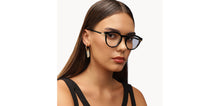 Load image into Gallery viewer, Black Round Full Rim Women Eyeglasses by John Jacobs-211183