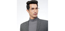 Load image into Gallery viewer, Gold Round Full Rim Unisex Eyeglasses by John Jacobs-205966