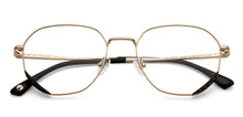 Load image into Gallery viewer, Gold Round Full Rim Unisex Eyeglasses by John Jacobs-150369