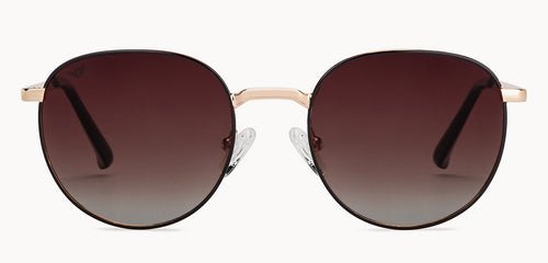 Black Round Full Rim Unisex Sunglasses by Vincent Chase Polarized-200418