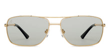Load image into Gallery viewer, Gold Rectangle Full Rim Unisex Sunglasses by Vincent Chase Polarized-200398