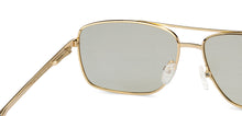 Load image into Gallery viewer, Gold Rectangle Full Rim Unisex Sunglasses by Vincent Chase Polarized-200398